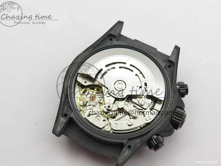 0601 Daytona DIW Carbon OMF Best Edition Black White Dial on Black Nylon Strap A OnTrend 2843